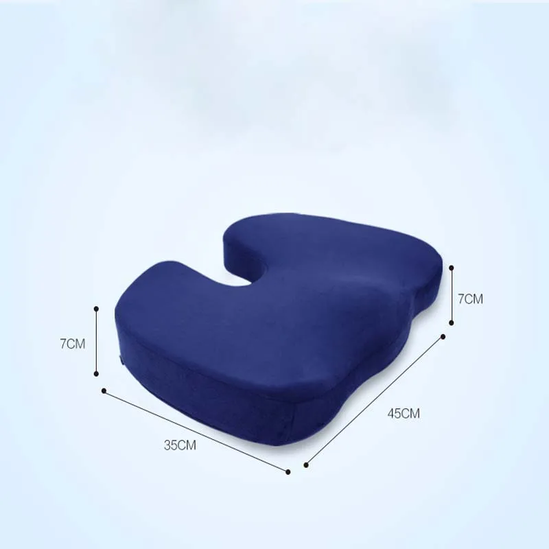 Travel Breathable Seat Cushion Coccyx Orthopedic Memory Foam U Seat Massage Chair Cushion Pad Body Shaping Cushion