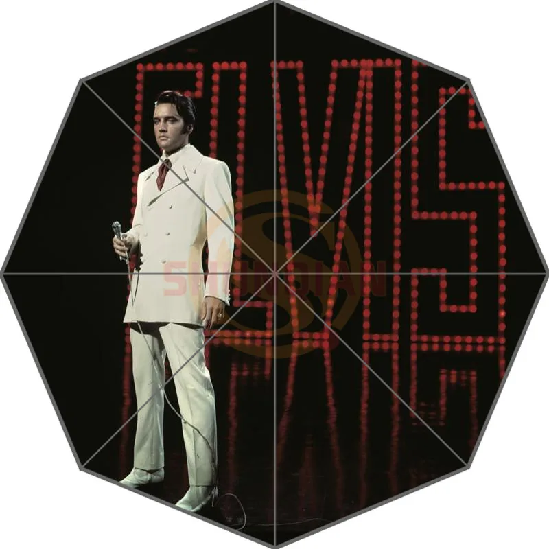 Elvis Presley, индивидуальный зонт, модный дизайн, зонт для мужчин и женщин, высокое качество,, горячая Распродажа, T#-f92ml - Цвет: Коричневый