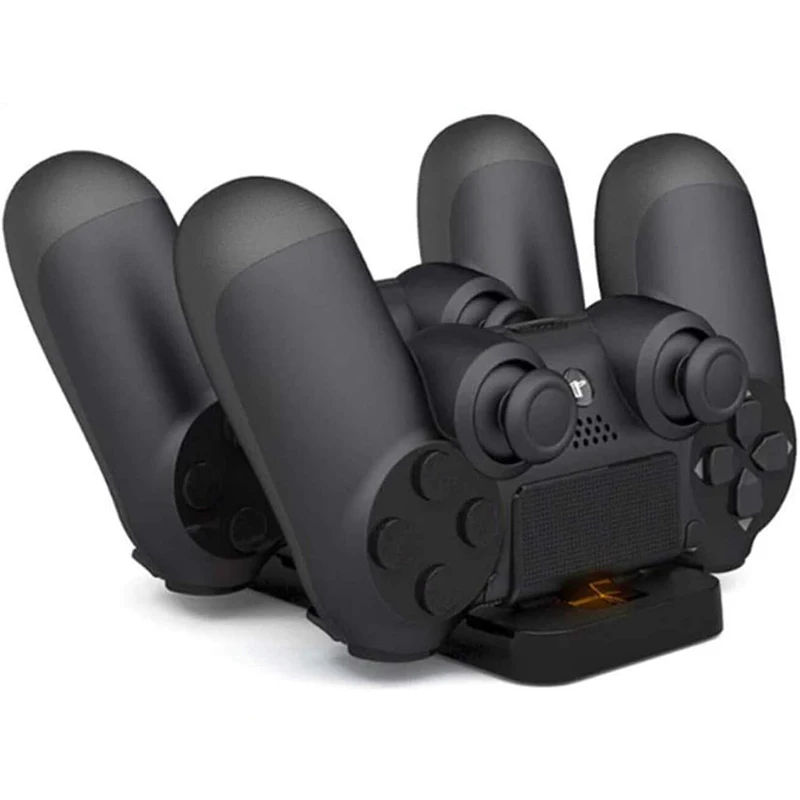

PS4 Dual Charging Dock Compact Station Stand Black for PS4/PS4 Slim/ PS4 Pro Controller Double USB