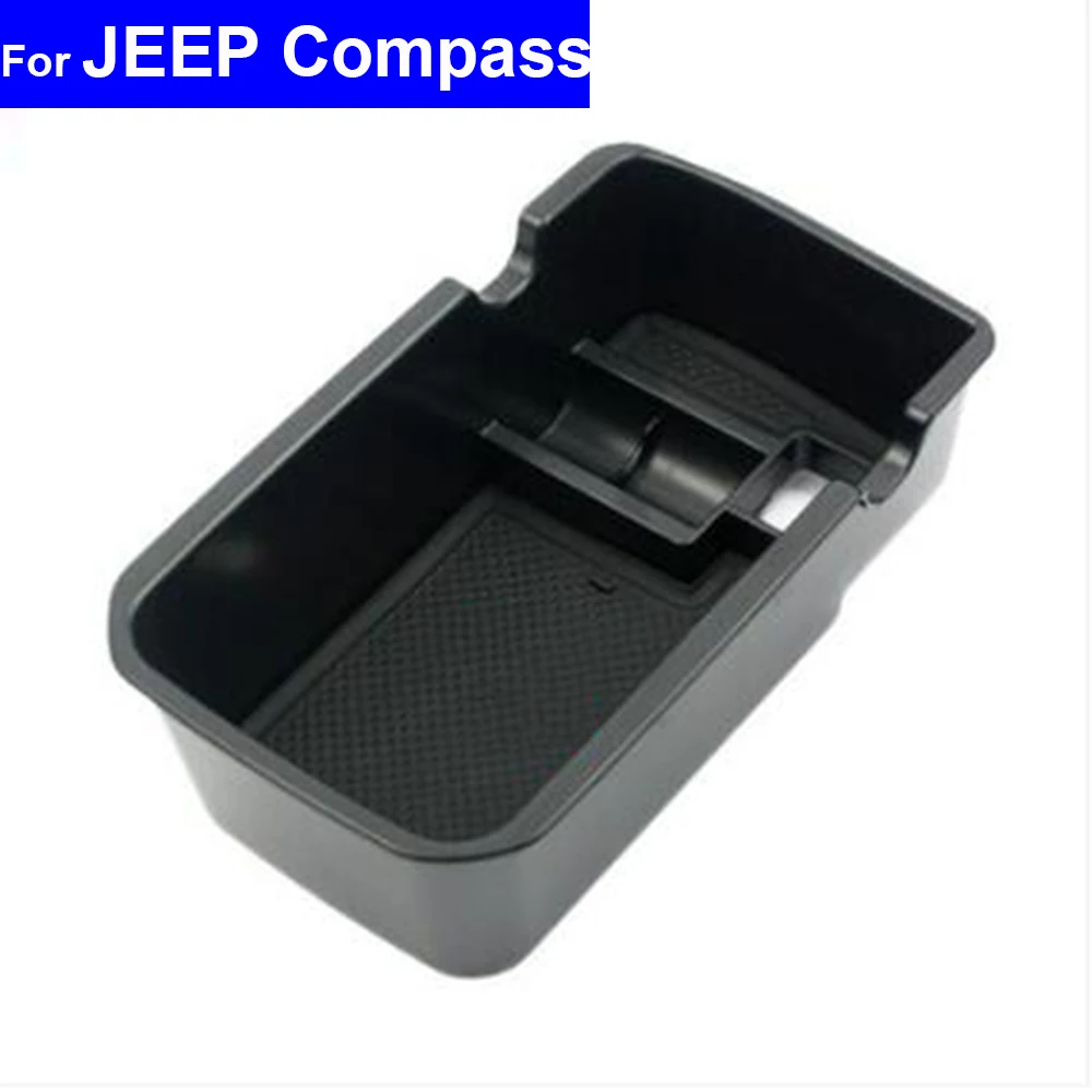 

Car Center Console Armrest Storage Secondary Box for Jeep Compass Renegade Auto Armrest Tidy Storage Box Free Shipping