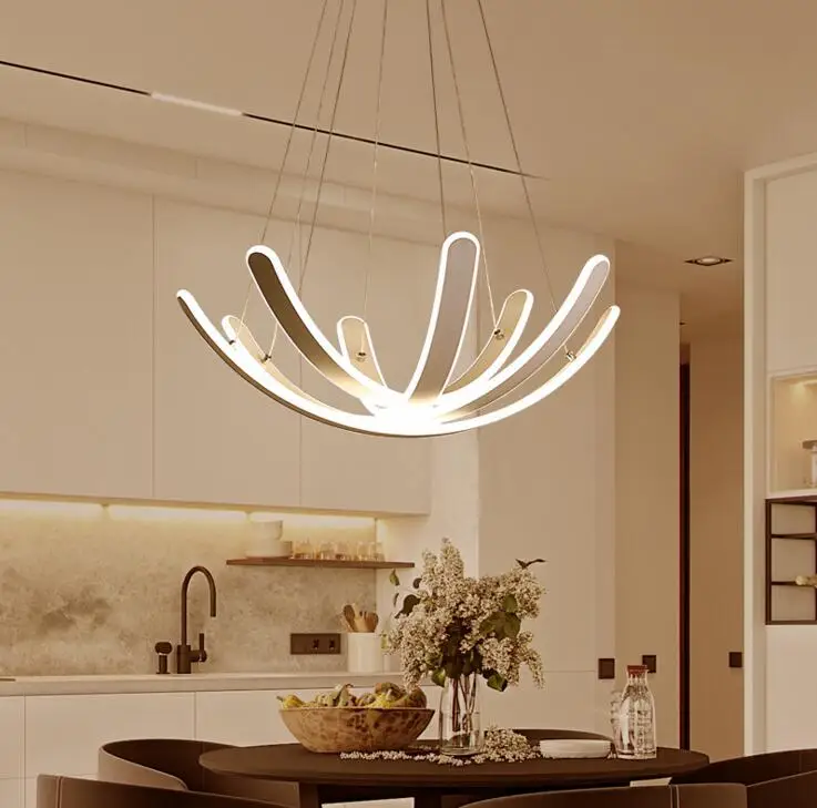 

Led post modern chandelier creative style simple living room lamp fashion restaurant chandelier bedroom lamp lighting furniture