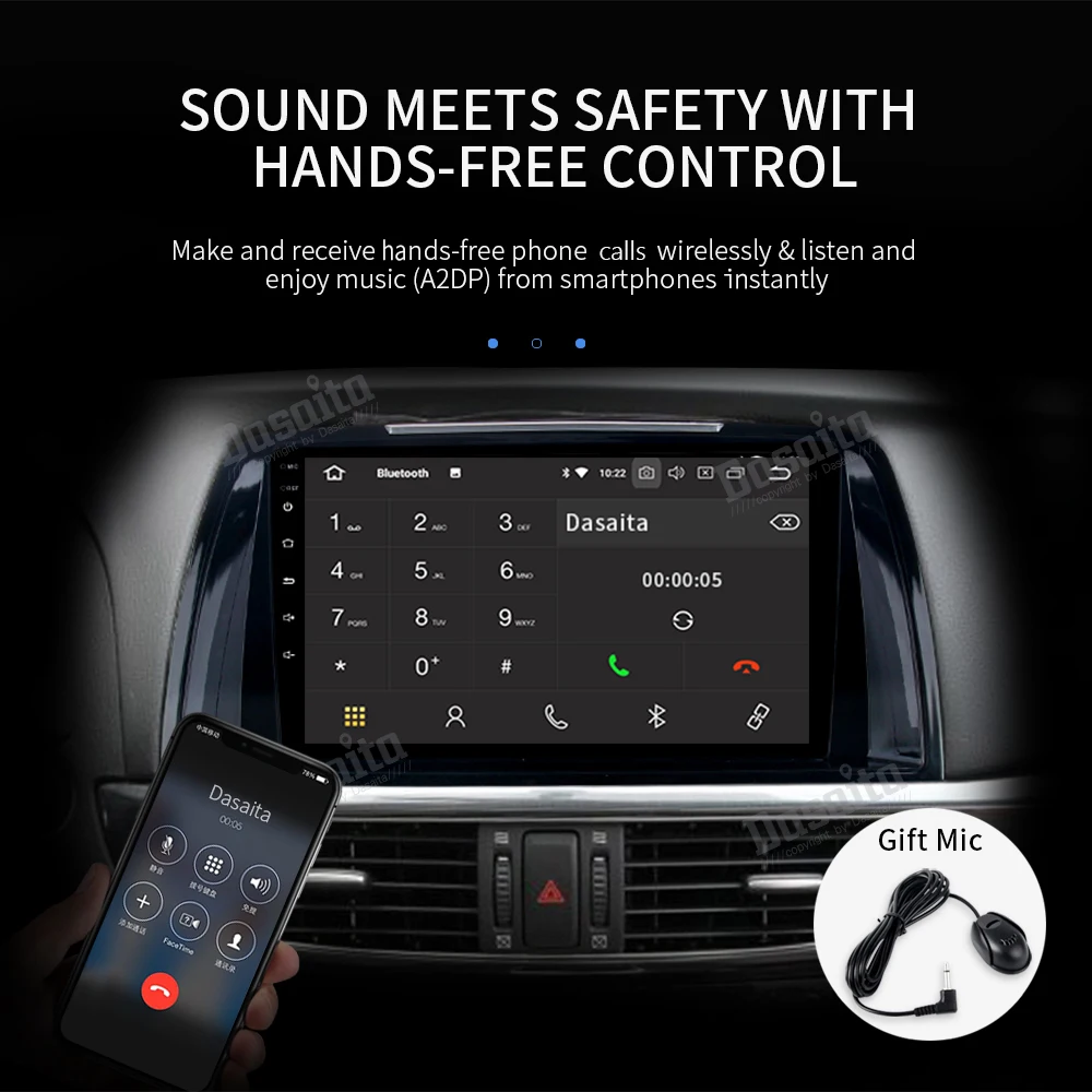 Discount 9" IPS Android 9.0 Car Radio For Mazda 6 Atenza 2013 2014 2015 Multimedia player built-in DSP stereo with 8-Core 4Gb+32Gb GPS 8