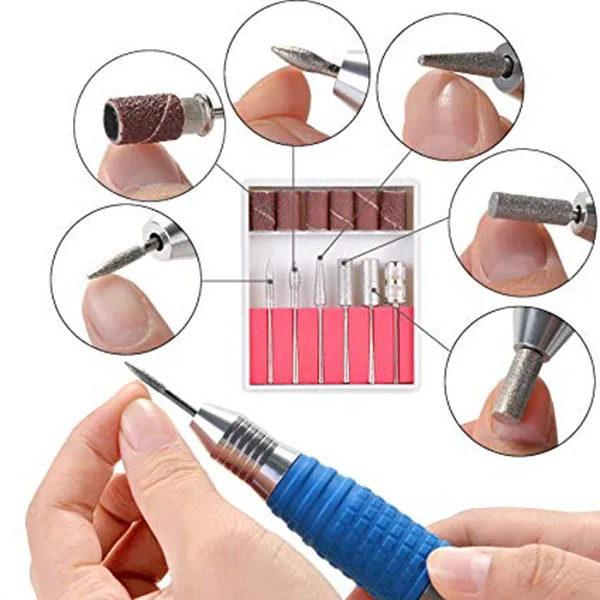 ELEG-Eu Plug 25000Rpm Portable Electric Nail Drill Machine Rechargeable Cordless Manicure Pedicure Set For Nail Equipment