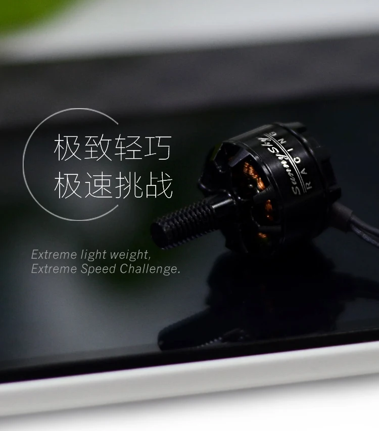 Sunnysky Racing R1406 3300kv CW/CCW бесщеточный двигатель для FPV Racing Quadcopter FPV Мультикоптер(серебристый