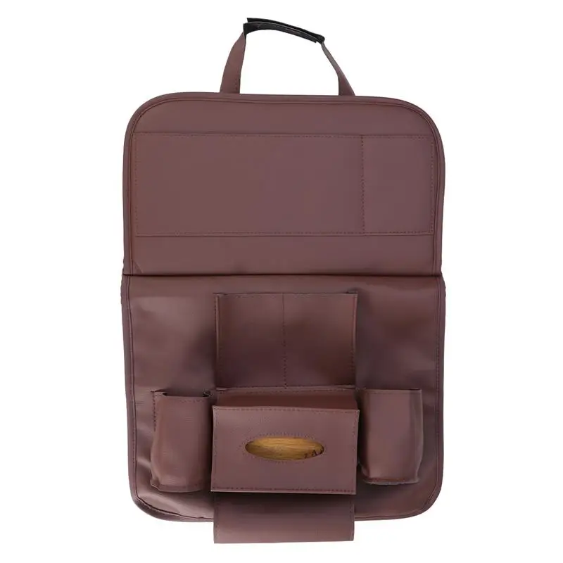 

1 PC Universal Multifunctional Multi-Pocket Back Seat Organizer With Foldable Dining Table For Tissue Drinks Accessories