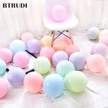 BTRUDI 50 sets 5 inch macarons candy latex balloon set birthday party decoration for adlut wedding celebration party supplies
