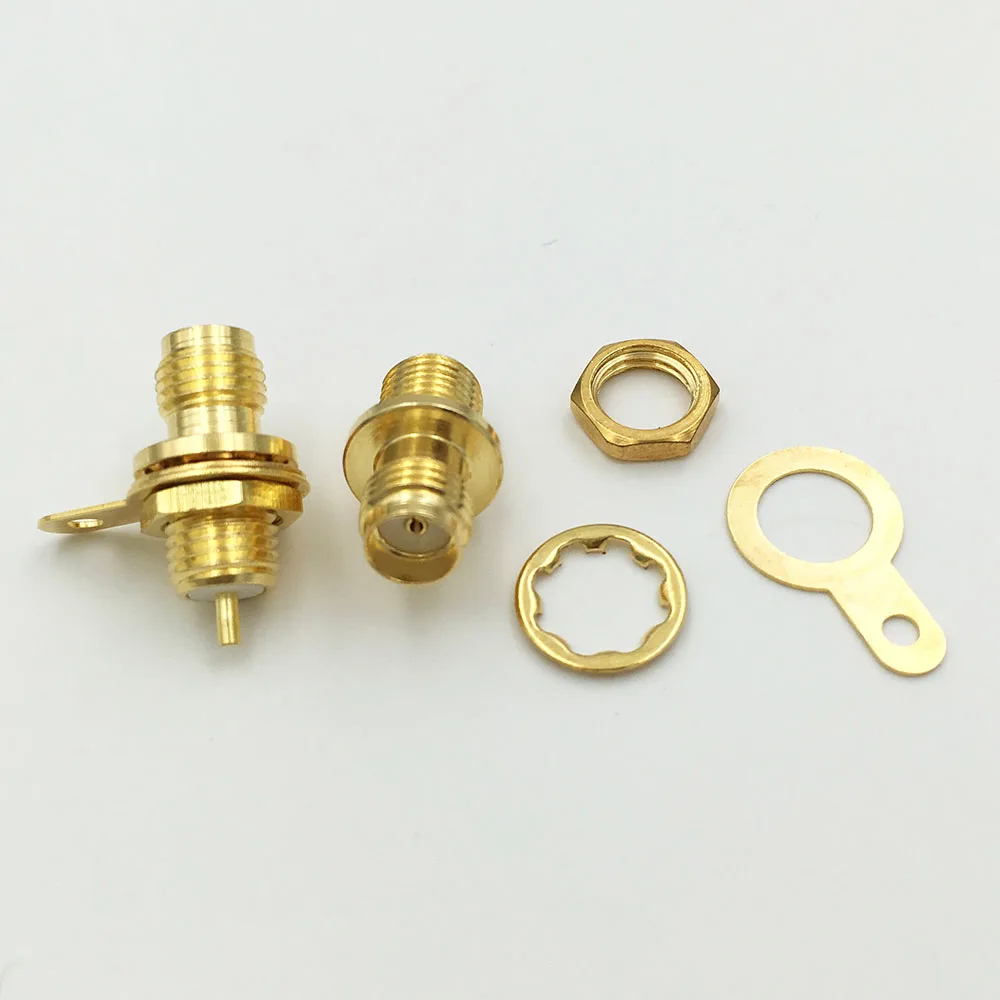 Латунный разъем SMA Гнездовой с гайкой 10 шт.|mount connector|l connectormount handle |