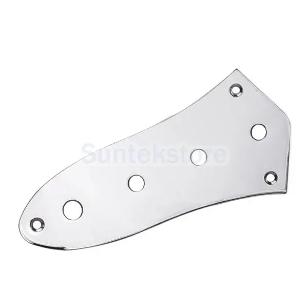 

Chrome Control Plate for Jazz Bass Guitar