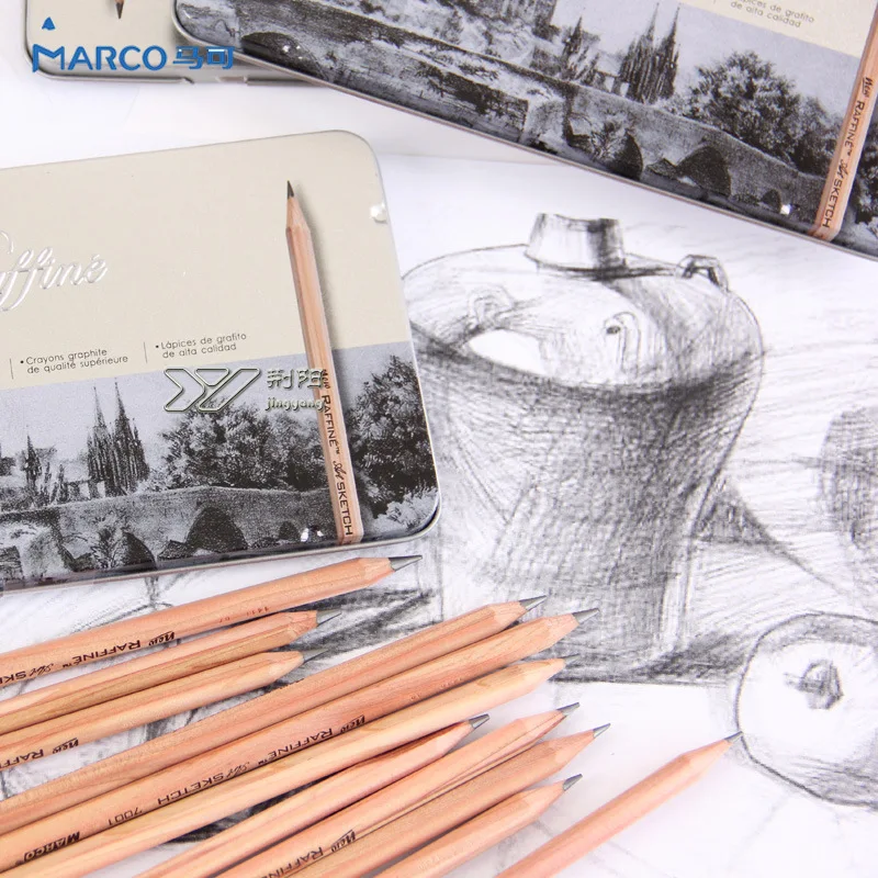 

12 Pcs/Set Artist Soft Pastel Pencils Crayon Charcoal Pencils Artiste Wooden Non Toxic Pencil for Sketching Drawing Pencil Set