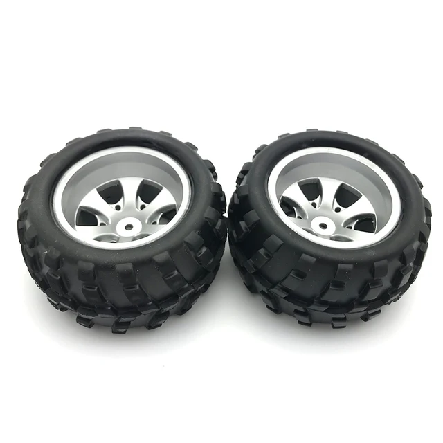 Cheap 2pcs/pair WLTOYS Tire Wheel Original Spare Parts For A979/ A979-A/ A979-B 1/18 RC Car Accessories