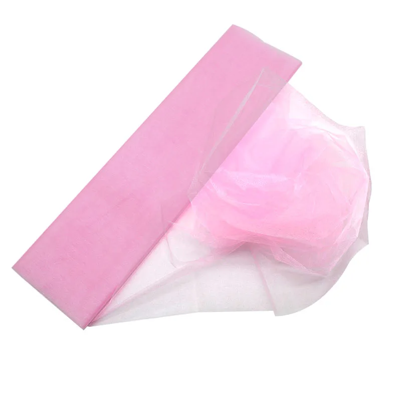 48cm*10 Meters Crystal Tulle Fabric Organza Sheer Gauze Element DIY Girls Tutu Skirt Craft Wedding Party Decoration Supplies