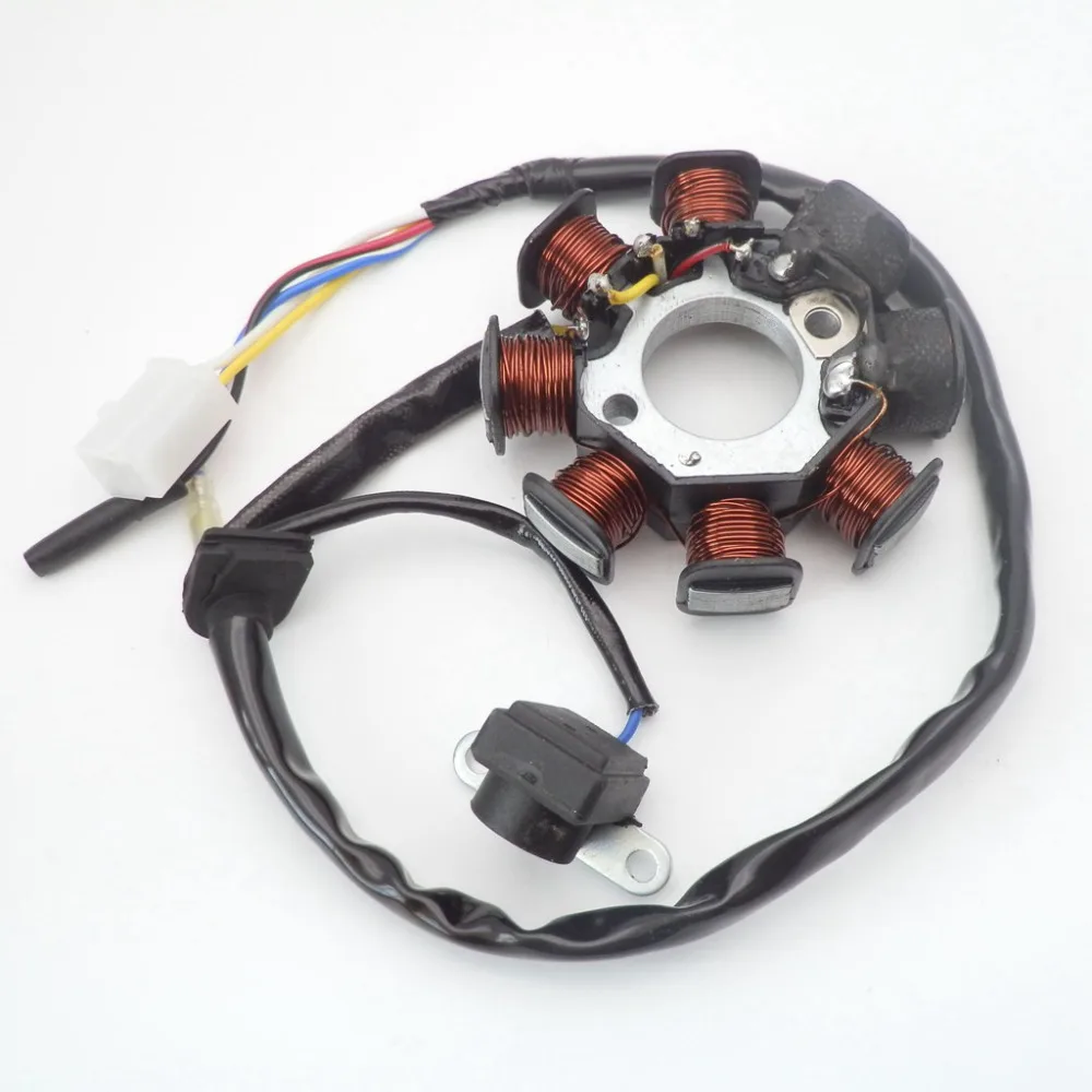 magneto stator 8 para gy6 50cc 49cc scooter moped go