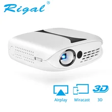 Rigal RD606 Mini LED DLP font b Projector b font HD Portable WiFi Multi Screen Pocket