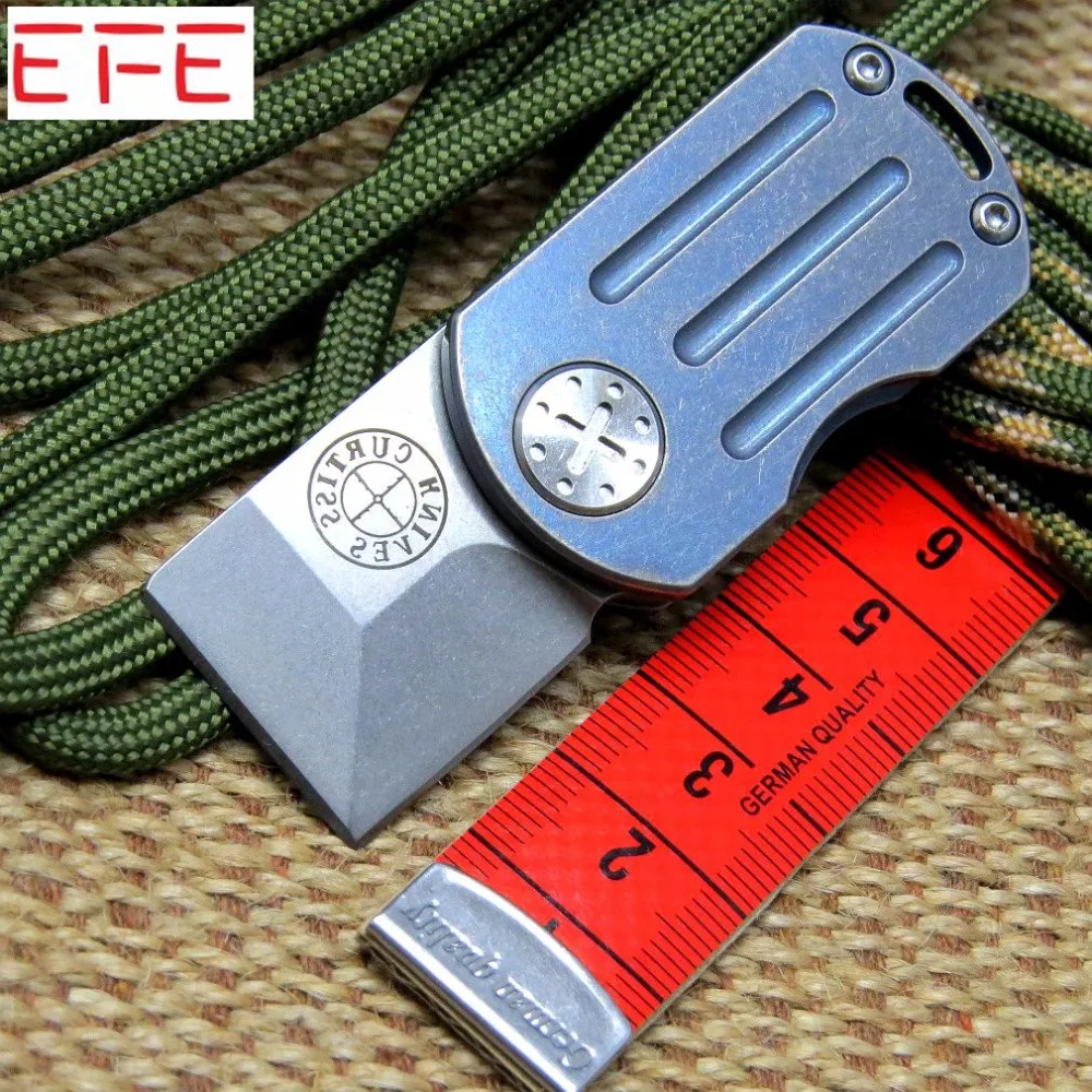 EFE Serge coin Folding Knives C188 M390 Steel Blade Titanium Alloy