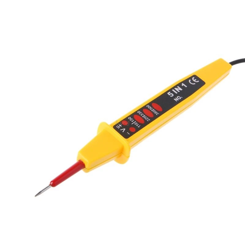

5 In 1 Tester Voltage AC DC 0-500V Auto Electrical Pen Detector Test Pencil L29K
