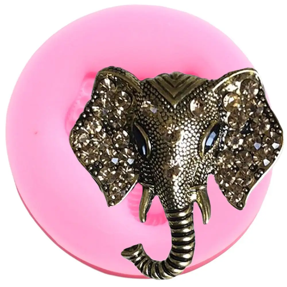 

3D Craft Elephant Silicone Molds Cupcake Topper Fondant Cake Decorating Tools Candy Chocolate Mould Polymer Clay Jewelry Moulds