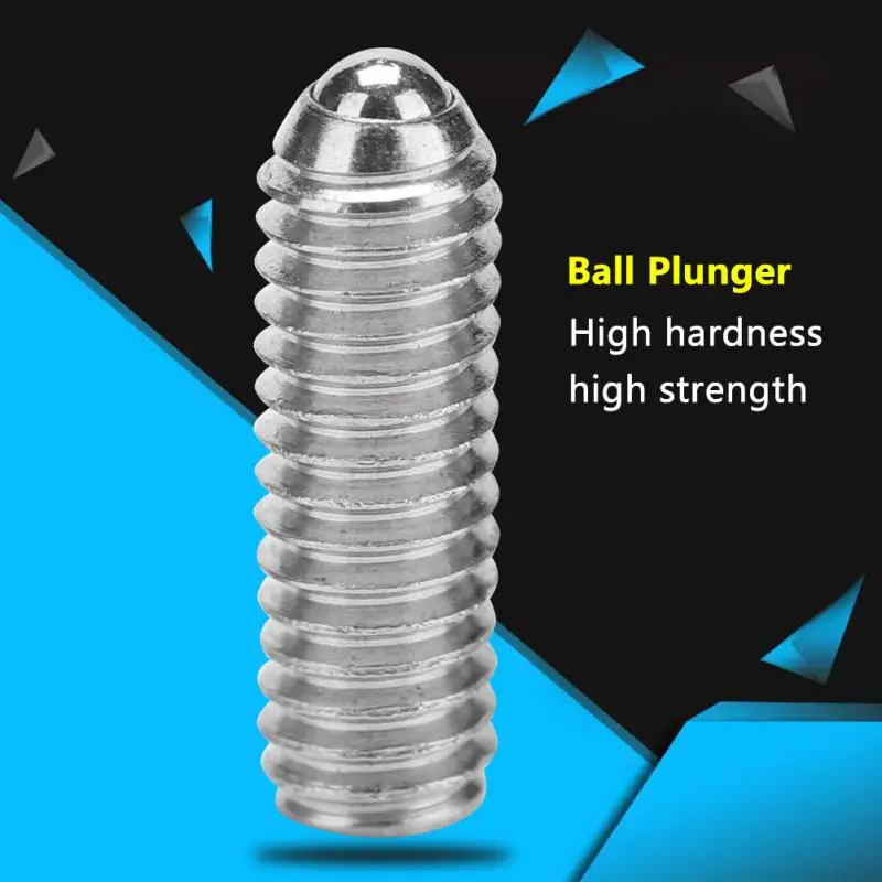 

Carbon Steel Spring Plunger Ball Plunger Hex Bolt Socket Fixing Screws Positioning Bead M3-M12 Spring Ball Plunger