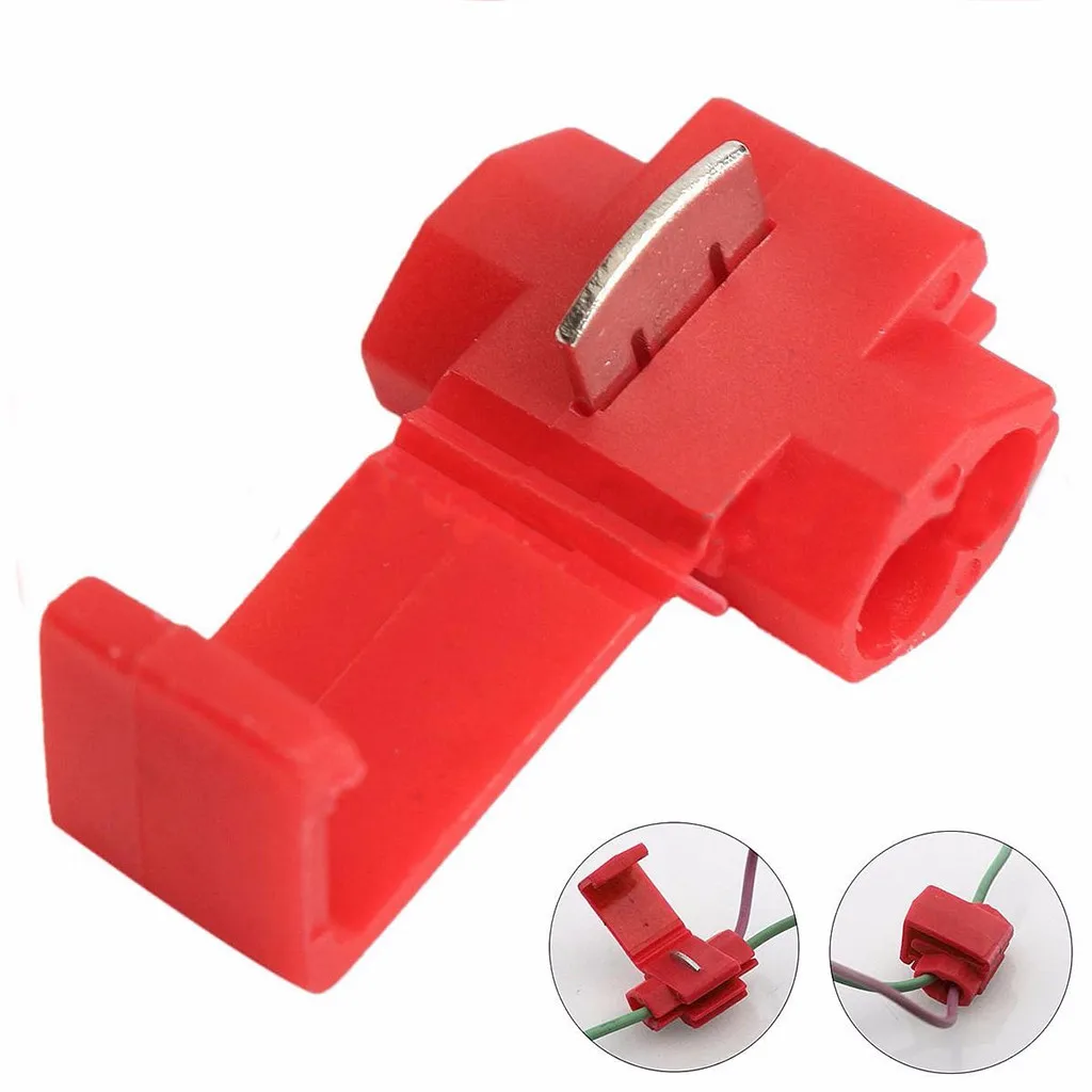 Wiring clip 20Pcs Lock Wire Electrical Cable Connector Quick Splice Terminals Crimp For Car