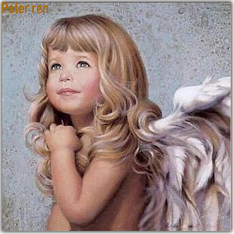 

Diy square diamond mosaic vishivka full diamond embroidery angels 5d diamond painting europe style wall painting needlework