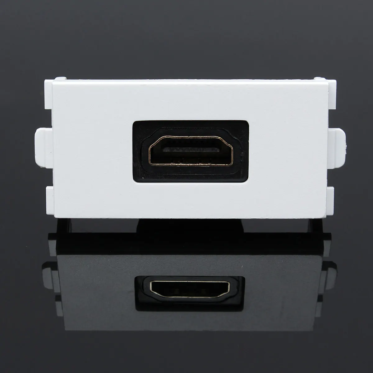 Лучшее предложение Белая настенная панель с 1 портом HDMI розетки соединитель