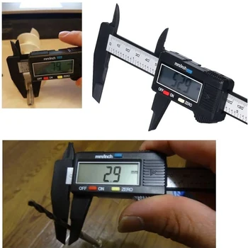

Professional LCD Digital Carbon Fiber Vernier Caliper Ruler Gauge Tool