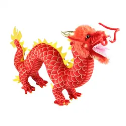 Новые Творческие Плюшевые игрушки дракона красный китайский dragondoll подарок около 90 см