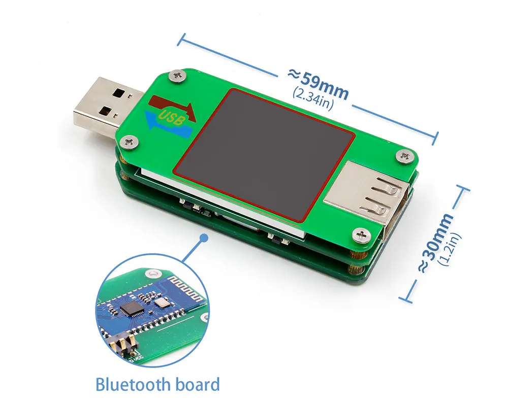 UM24 UM24C для приложения USB 2,0 ЖК-дисплей Вольтметр Амперметр батарея зарядное напряжение измеритель тока тестер сопротивления кабеля