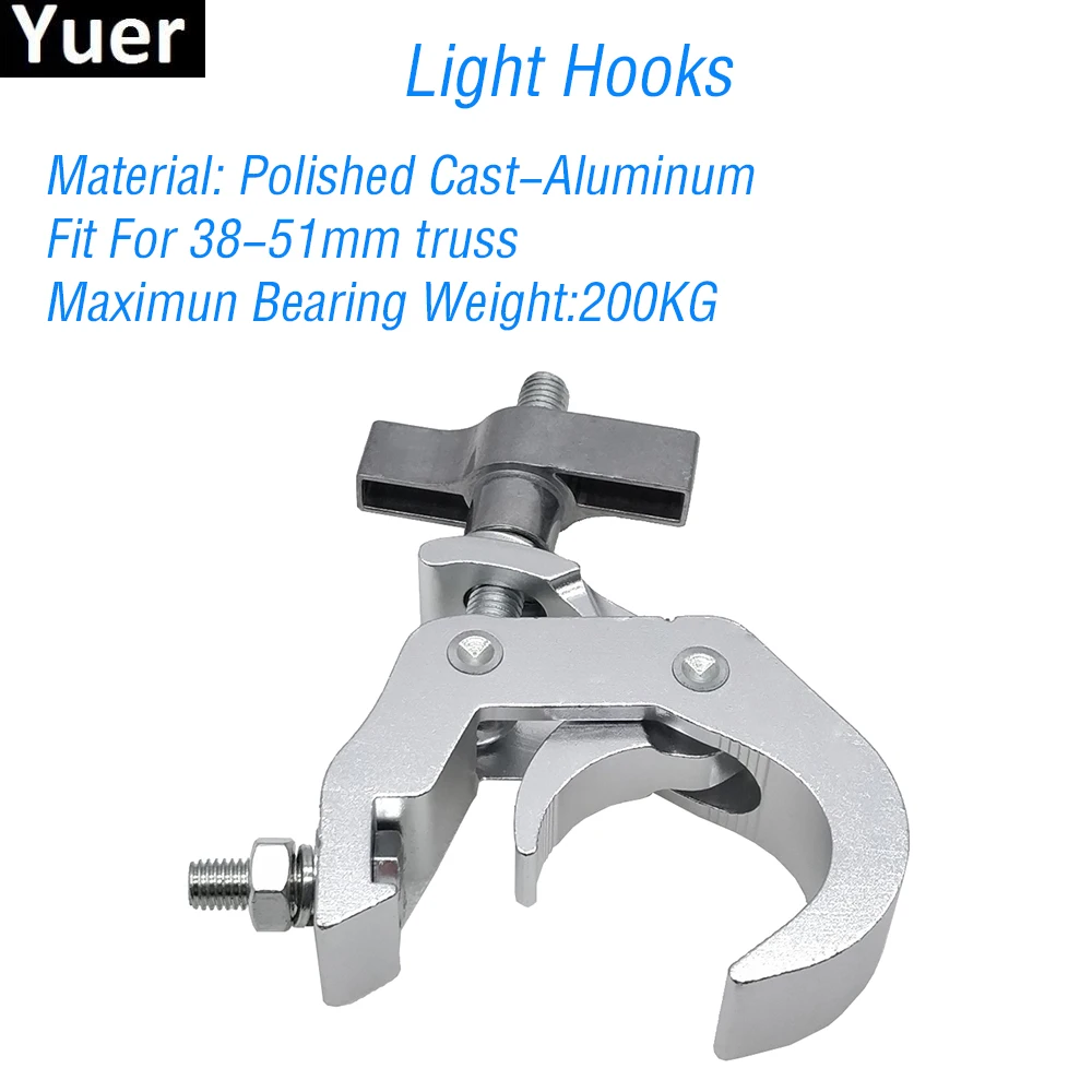 

Aluminum Stage Light Hooks Fit For 38-51mm Clamp Holder LED Stage Effect Light Truss For DJ Disco Bar Club Stage Accessories