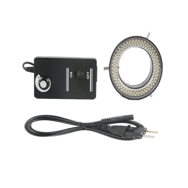 

144 LED Adjustable Ring Light illuminator Lamp For Industry Microscope Industrial Camera Magnifier microscopio EU US AU adpater