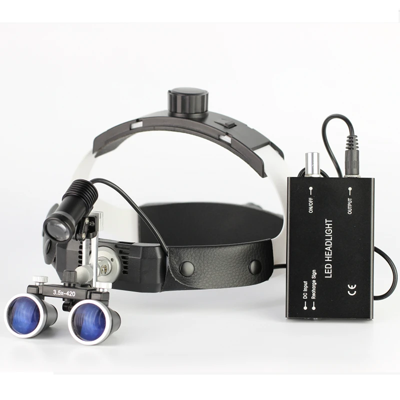  3.5X High Intensity LED Light Surgical Operation Medical Magnifier with Dental Headlight Surgical D - 32907024739