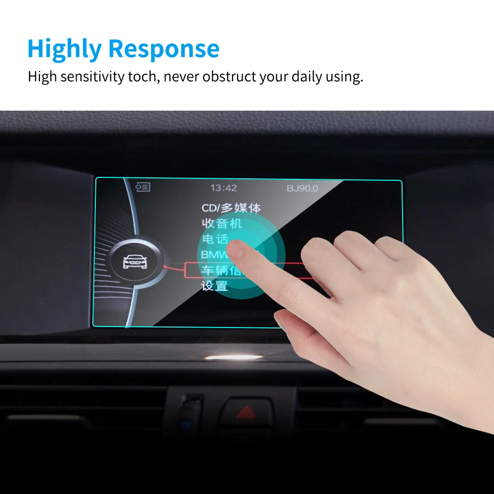 8,8 6,5 10,2 дюймов Автомобильный gps навигационный экран закаленное стекло автомобильный экран протектор для BMW F07 F10 F11 F18 5 серия защитная пленка