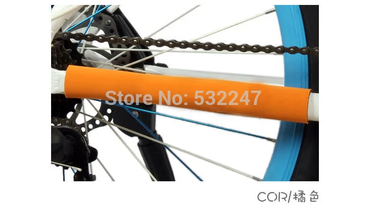 Sale 1000pcs Bicycle Chain Protector Cycling Mountain Bike Frame Color Protector  Pad Paste Rear Fork Care Posted Guard Cover 3