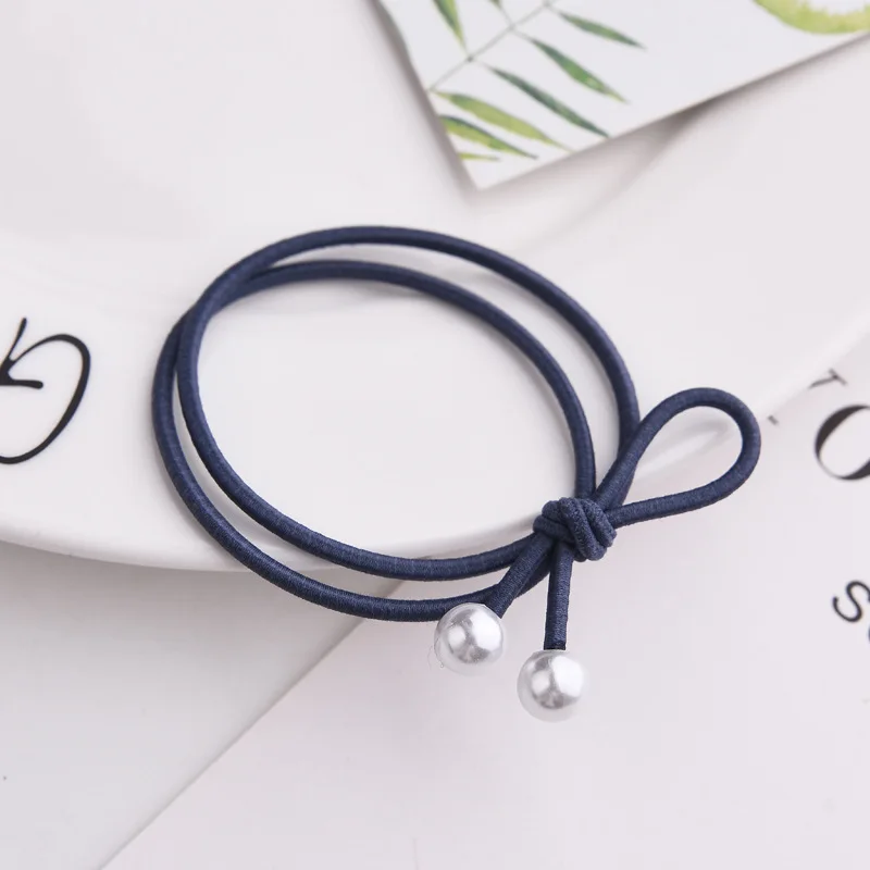 

3PCS Hair Accessories Pearl Elastic Rubber Bands Headwear Girl Elastic Hair Band Ponytail Holder Scrunchy Rope Hair Jewelry