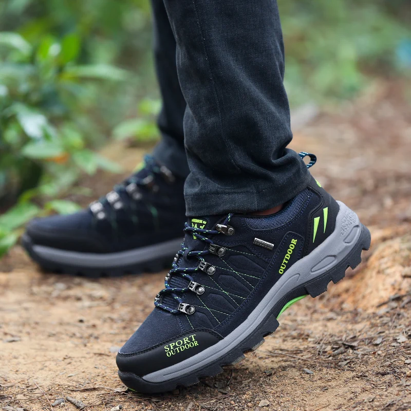 

BeiWeiTe Men Tourism Hiking Shoes Hunting Cross Country Trekking Sneakers For Man Trail Anti-Skid Outdoor Mountain Shoes EU39-47