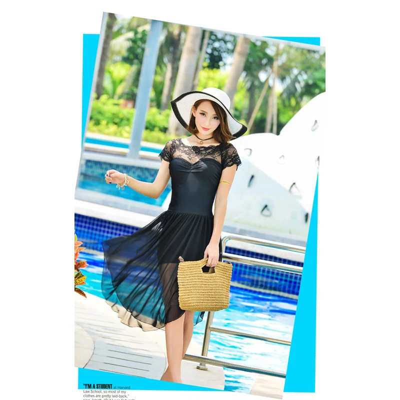 

Swimming Suit For Women One Piece Swimsuit Cheap Sexy Bathing Suits Swimwear Female With Long Sleeve Underwire Push Up Skirt