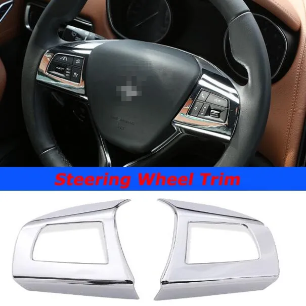 

Newest Steering Wheel Multi-Function Button Trim Interior Accessories Styling ABS For Maserati Ghibli 14-17 Up Free Shipping