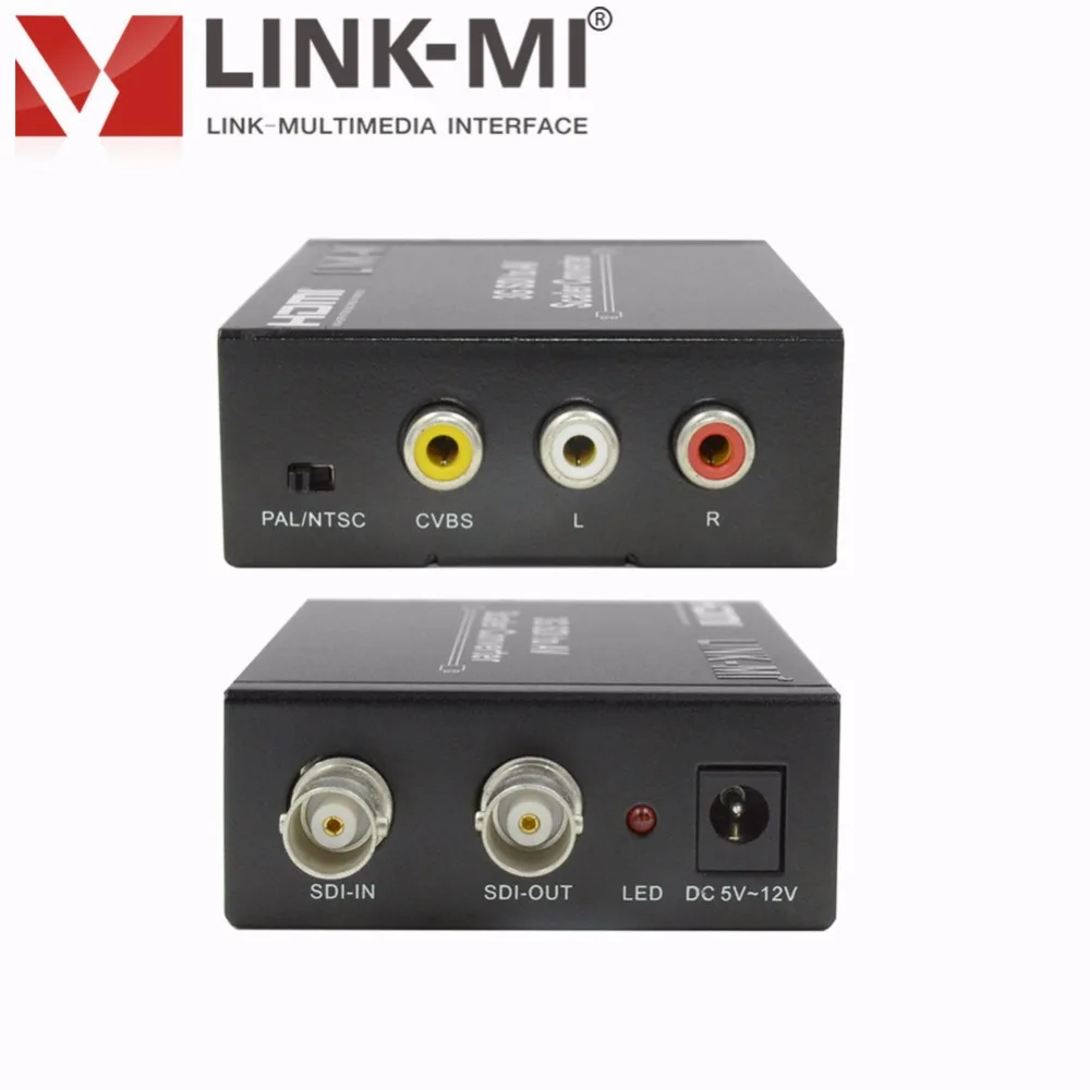 LINK-MI LM-SAV1 3g/HD/sd SDI в CVBS скалер конвертер с 1 SDI петлей выход через кабель SDI для монитор SDI