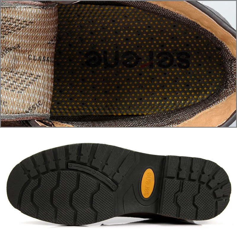 SERENE/3123 мужские ботинки из натуральной кожи на квадратном каблуке; сезон осень-зима; модные мужские ботинки в байкерском стиле с высоким берцем и шнуровкой