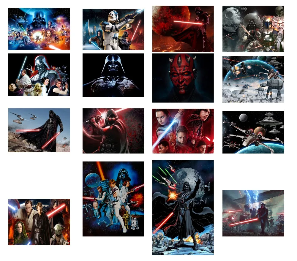 

5D DIY Diamond Painting Star Wars Embroidery Full Square Diamond Cross Stitch Rhinestone Mosaic Painting Decor Gift
