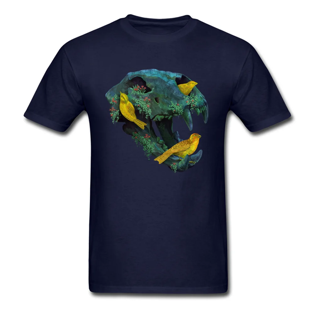 Three Little Birds Funny Men's Top T-shirts Round Collar Short Sleeve Cotton Fabric Tops Shirt Casual Tee Shirt Three Little Birds navy