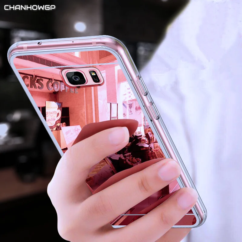 

Luxury Mirror Case Soft Cover For Samsung Galaxy S3 S4 S5 S6 S7 Edge S8 Plus Grand Prime A3 A5 J1 J3 J5 J7 Neo 2016 2017 A8 2018