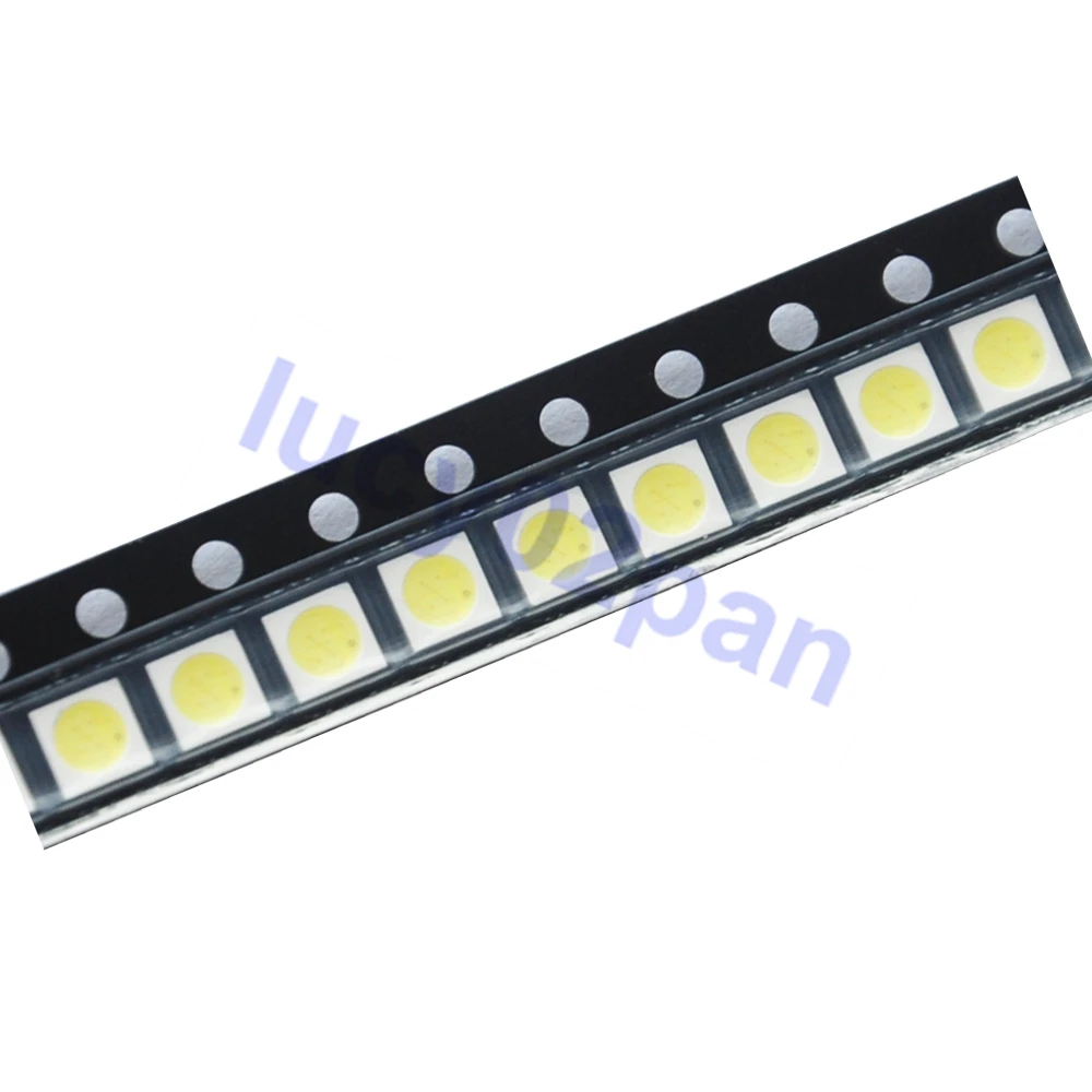 

100PCS/LOT EVERLIGHT LED 1W 3030 3V lamp beads LCD TV Backlight Lamp beads cool white With Zener Pressure for TV Repair