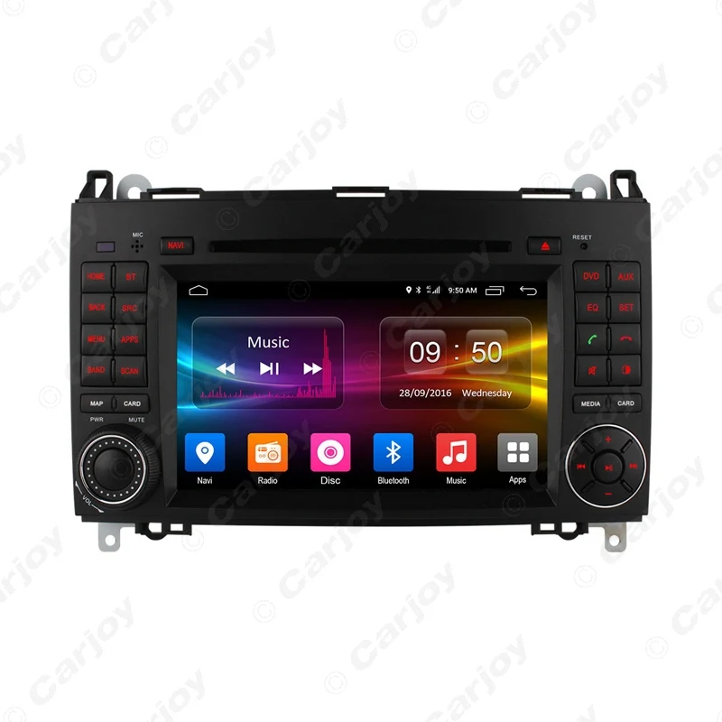 Excellent LEEWA 7" Android 6.0 (64bit) DDR3 2G/16G/4G LTE Car DVD GPS Radio Head Unit For Mercedes Benz Sprinter W906/W209/W311/W315/W318 1
