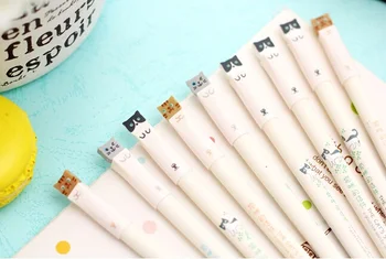 

3pcs/lot Kawaii cat design gel pen cute cat pens for writting zakka style office school supply stationery