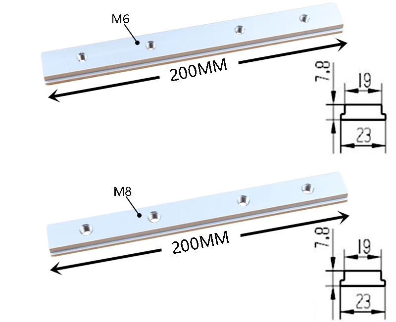 200mm M6 200mm M8