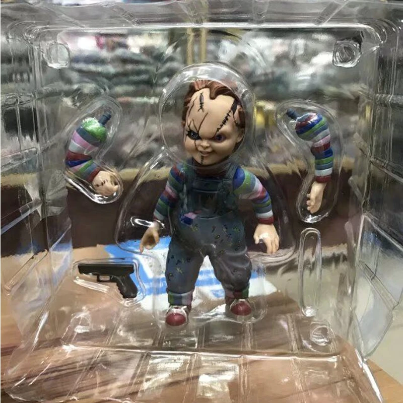 Child's Play Chucky Mini Action Figure Horror Doll Chucky PVC Action Figures Toy Brinquedos Anime 10cm (2)