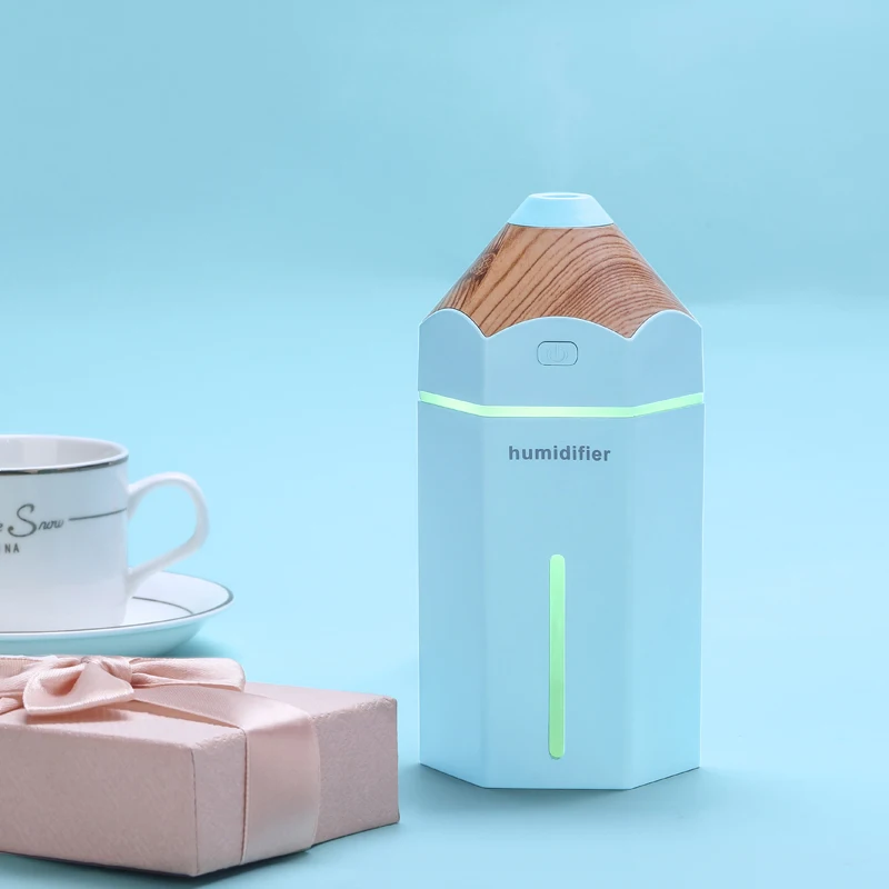 Creative Mini Pencil humidifier Essential Oil Diffuser 230ml Aroma Lamp LED Magic light USB Fogger