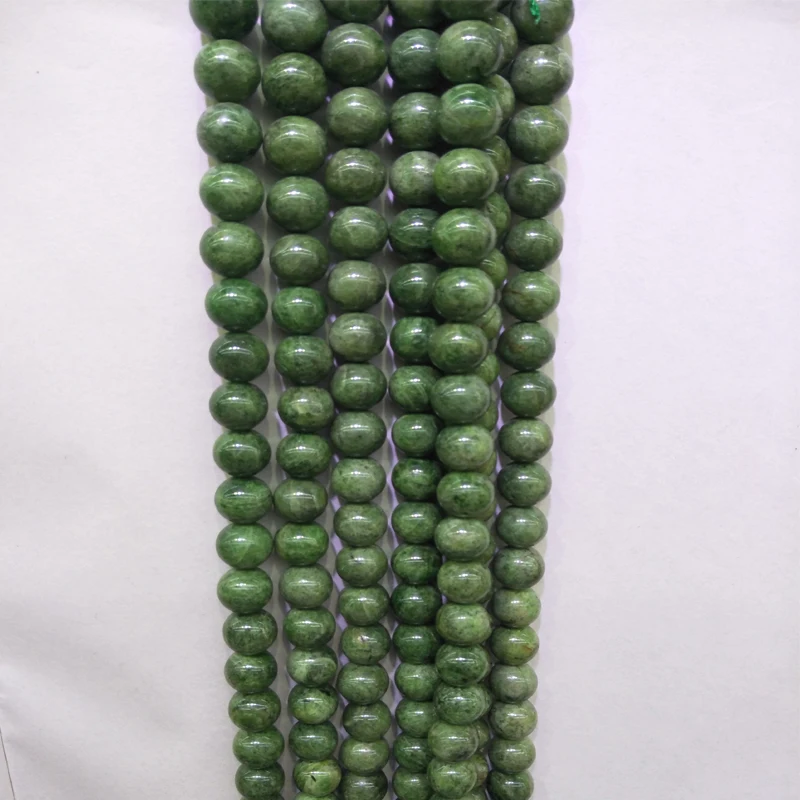 

7/8/10/12mm Real Natural Green Diopside Stone Beads Round Gem Stone Beads DIY Loose Beads For Jewelry Making Strand 15''