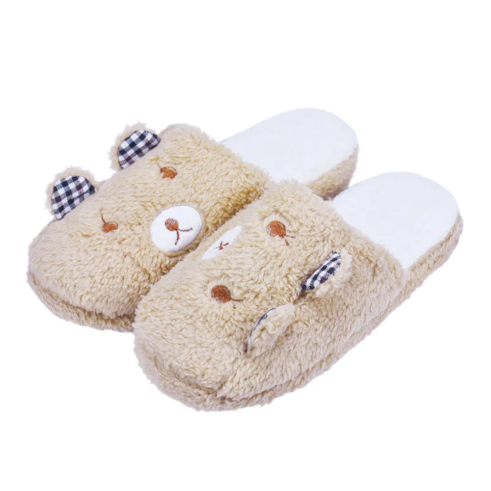 SAGACE Women New Fashion Women Shoes Lovely Bear Home Floor Soft Cotton-padded Slippers Girls Winter Female Indoor Slippers SAGACE Women New Fashion Women Shoes Lovely Bear Home Floor Soft Cotton-padded Slippers Girls Winter Female Indoor Slippers