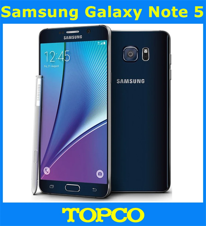 

Samsung Galaxy Note 5 Note5 N920A/N9200 Original Unlocked GSM Android Mobile Phone 4GB RAM 32GB ROM Octa Core 5.7" 16MP NFC